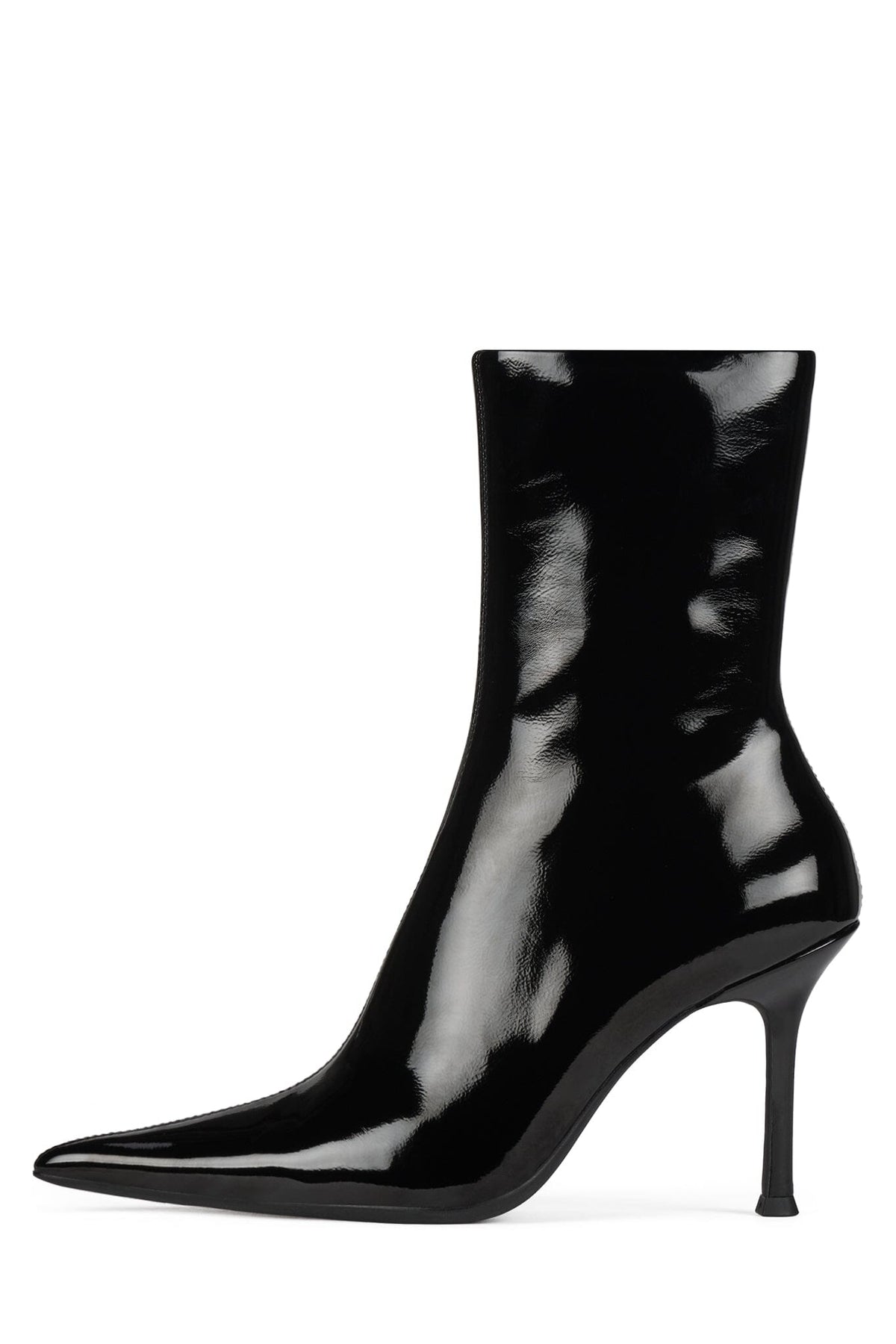 DARING-2 Ankle Bootie - Dark Wine Crinkle Patent |Jeffrey Campbell