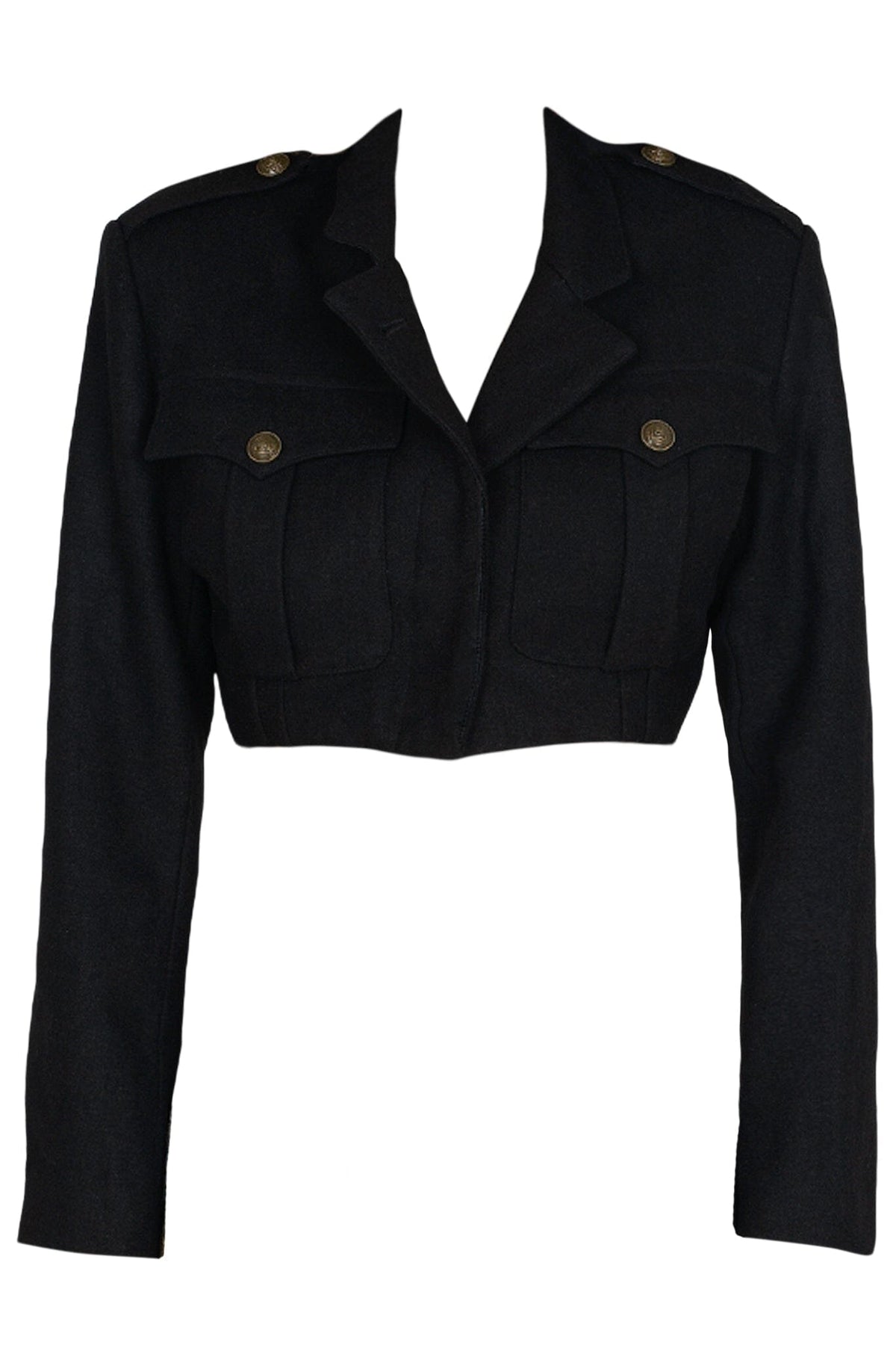 BRIGADIER JACKET - Black Tweed |Jeffrey Campbell