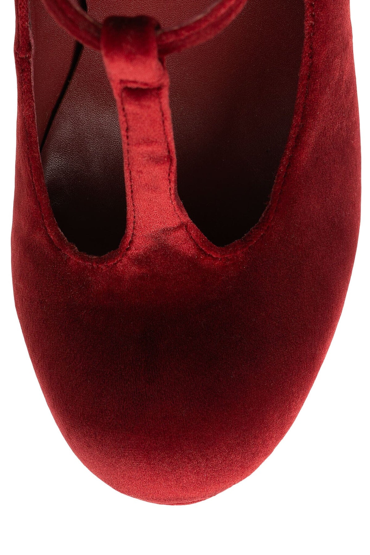 BAM-BAM Platform Mary-Jane - Wine Velvet |Jeffrey Campbell