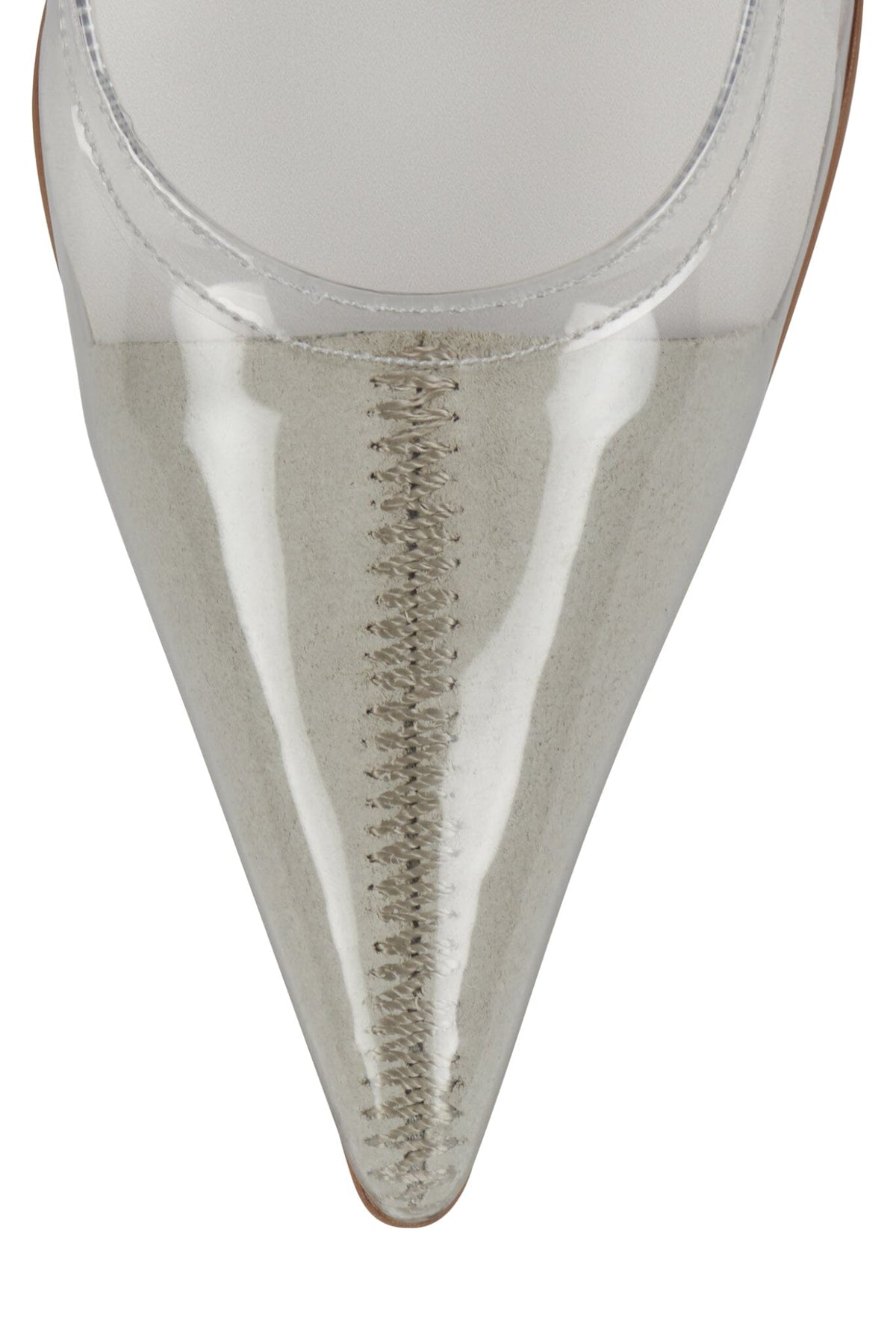 BEHOLD Pointed-Toe Pump - Clear Beige Combo |Jeffrey Campbell