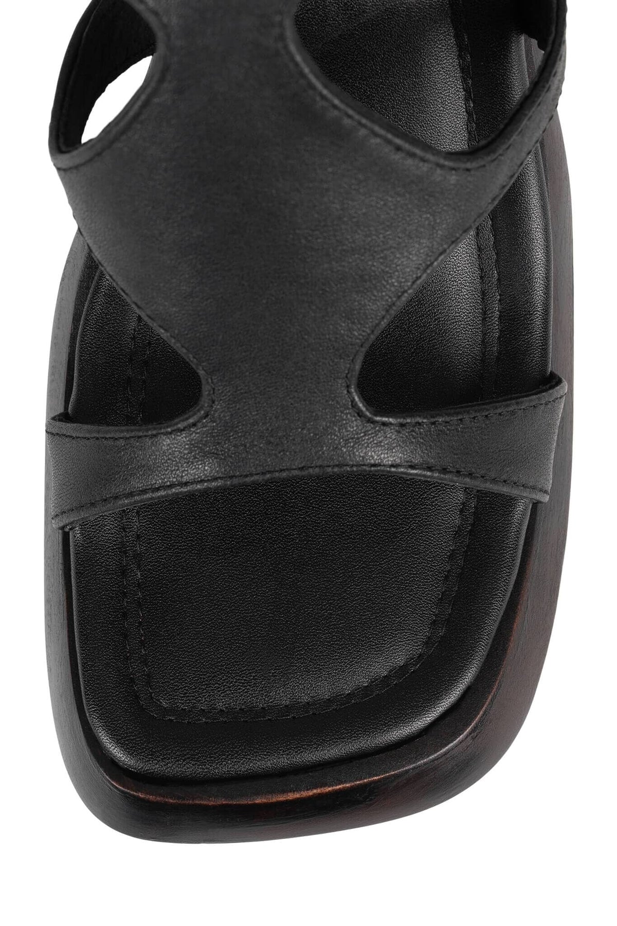 IDOLIZE Platform Sandal - Black Brown |Jeffrey Campbell