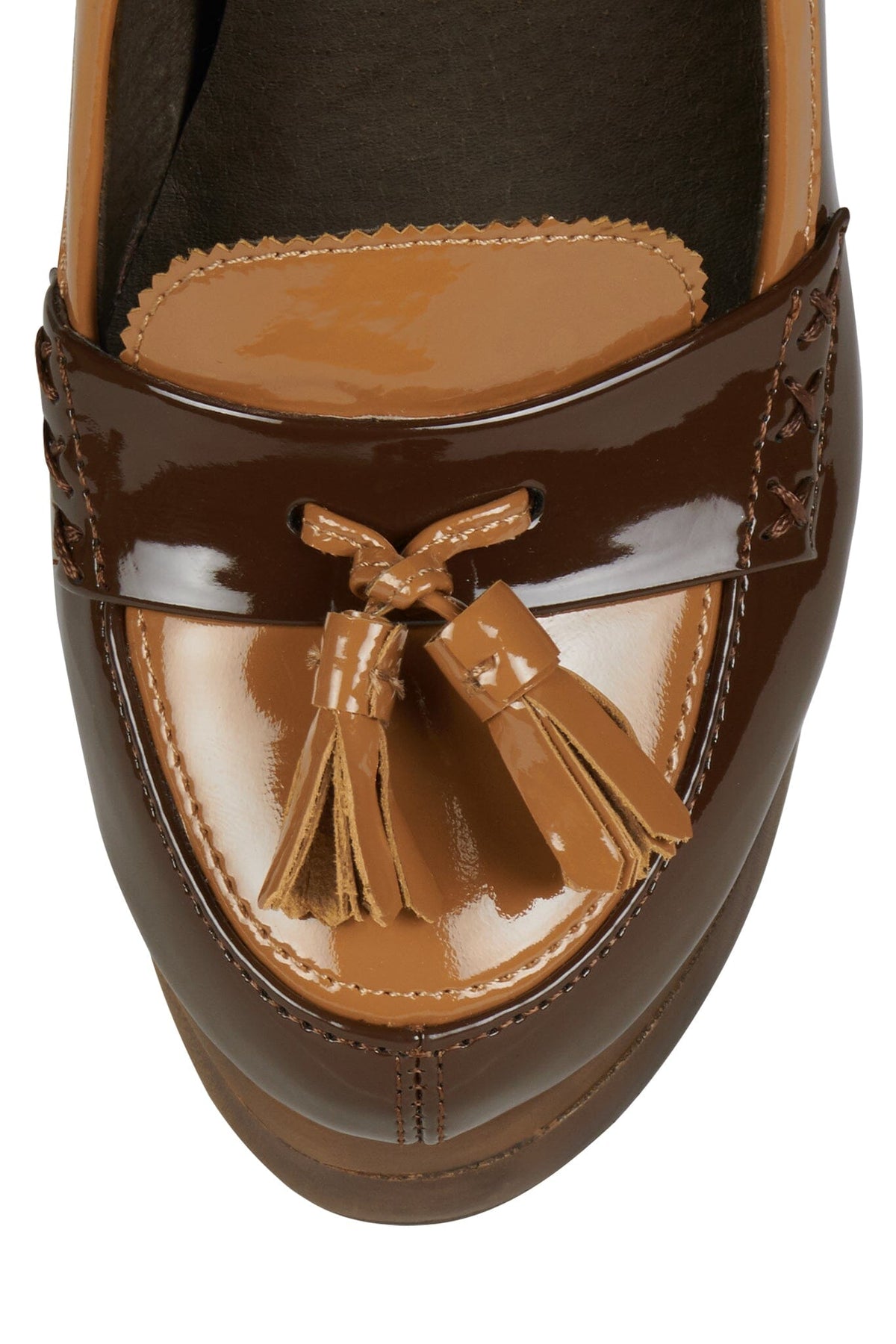 ARTICLE Platform Wedge - Brown Patent Tan Patent |Jeffrey Campbell