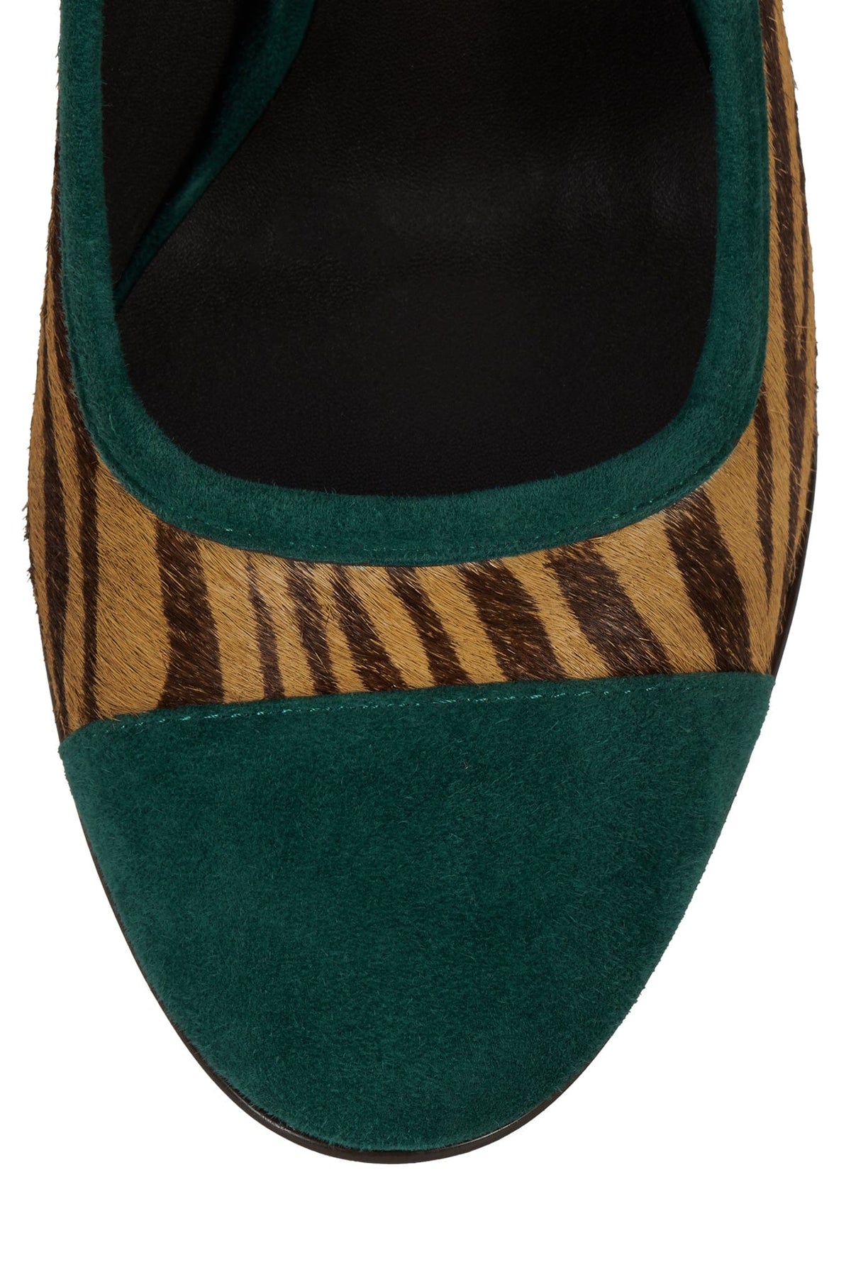 MIRRORS-F - Beige Zebra Turquoise |Jeffrey Campbell