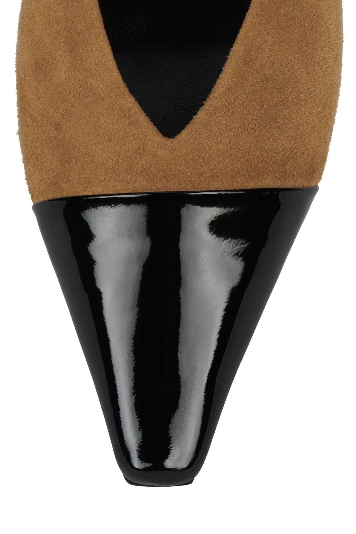 INVESTOR - Beige Suede Black Combo |Jeffrey Campbell