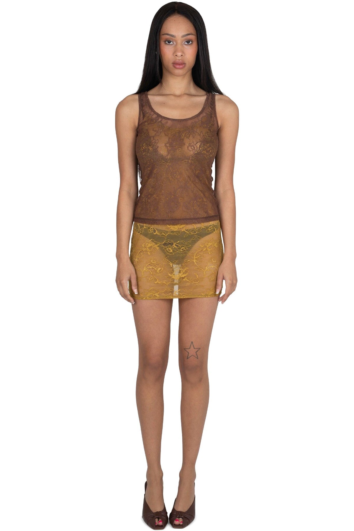 MELODIOUS TOP - Brown |Jeffrey Campbell
