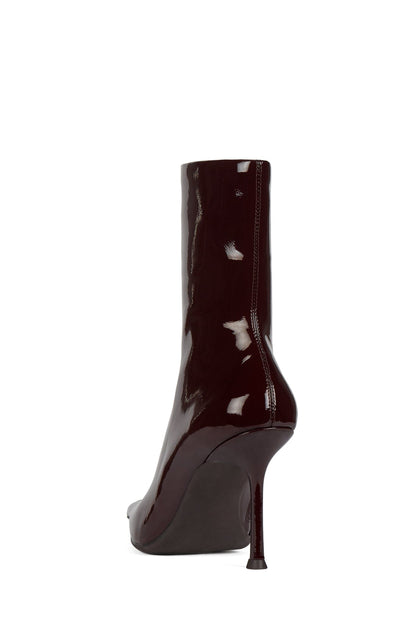 DARING-2 Ankle Bootie - Dark Wine Crinkle Patent |Jeffrey Campbell