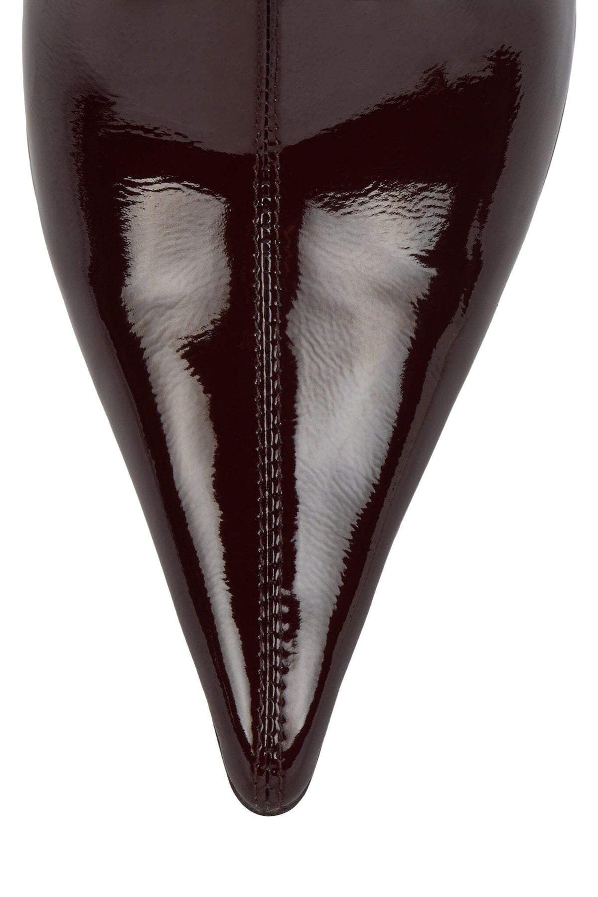 DARING-2 Ankle Bootie - Dark Wine Crinkle Patent |Jeffrey Campbell