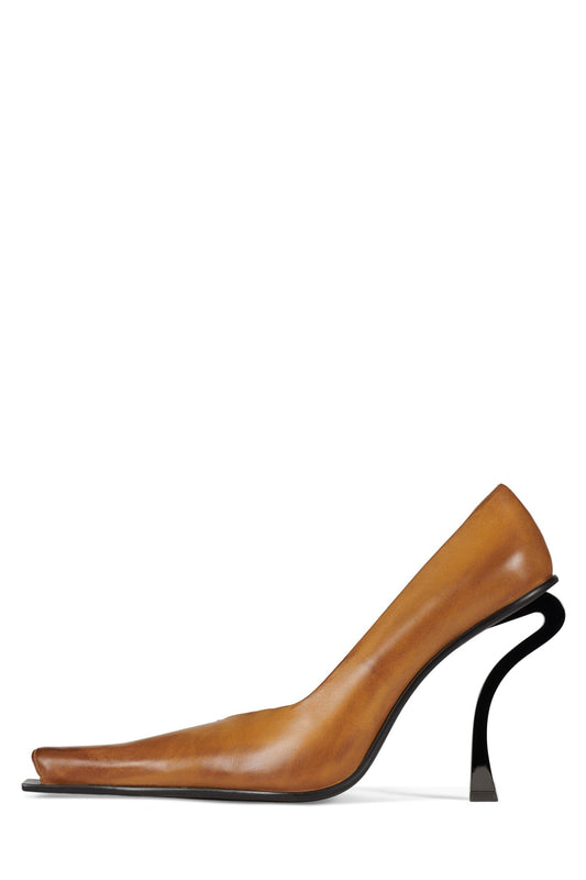 CENTAURI Pump - Tan Ruboff Pewter |Jeffrey Campbell
