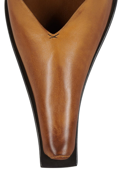 CENTAURI Pump - Tan Ruboff Pewter |Jeffrey Campbell