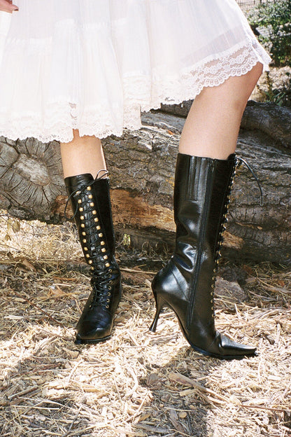 LANI-2 Heeled Boot - Black |Jeffrey Campbell