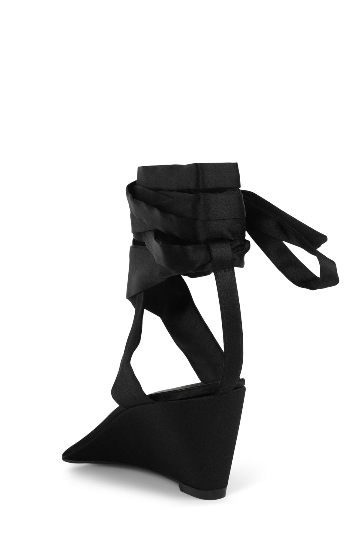 PIEDS-NUS - Black Satin |Jeffrey Campbell