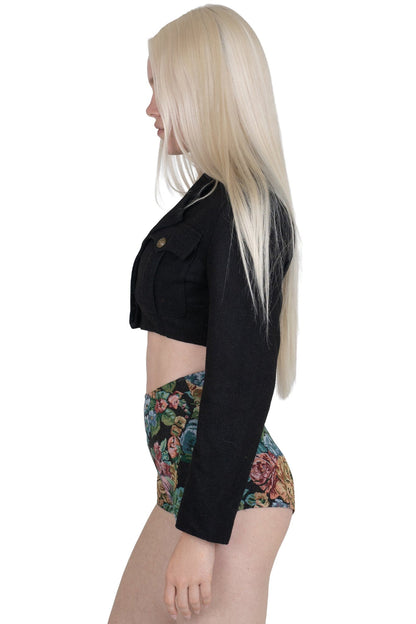 BRIGADIER JACKET - Black Tweed |Jeffrey Campbell