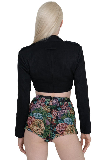 BRIGADIER JACKET - Black Tweed |Jeffrey Campbell