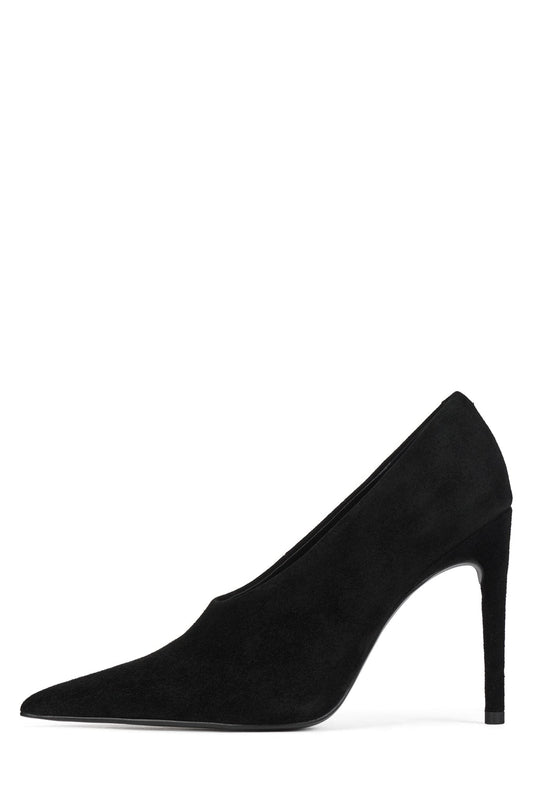 LE-CHAT Pump - Black Suede |Jeffrey Campbell