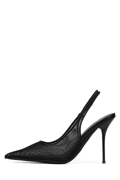 PUCKER-MSH - Black Mesh |Jeffrey Campbell