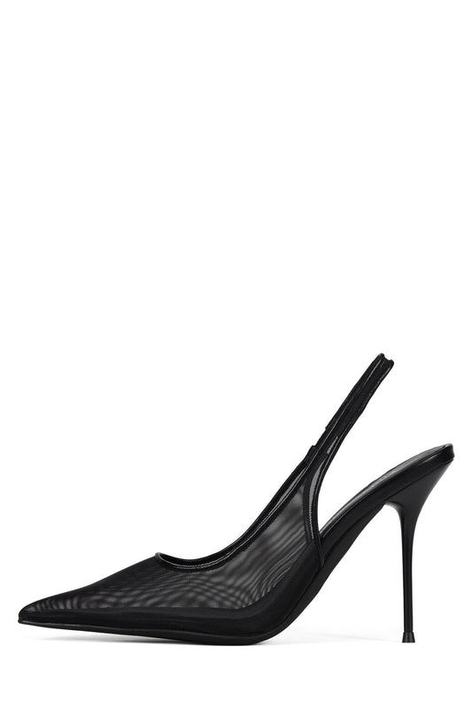 PUCKER-MSH - Black Mesh |Jeffrey Campbell