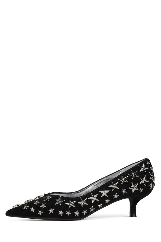 STARPOWER - Black Suede Silver |Jeffrey Campbell