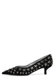 Black Suede Silver