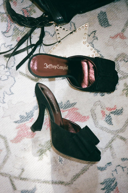 FRESA-BOW - Black Suede |Jeffrey Campbell