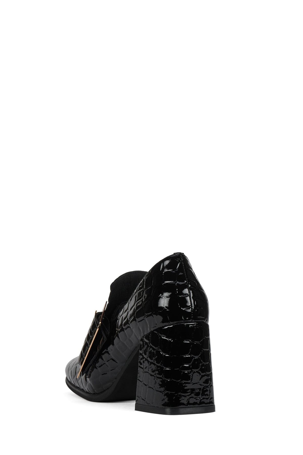 FAITHFUL - Black Croco Patent |Jeffrey Campbell