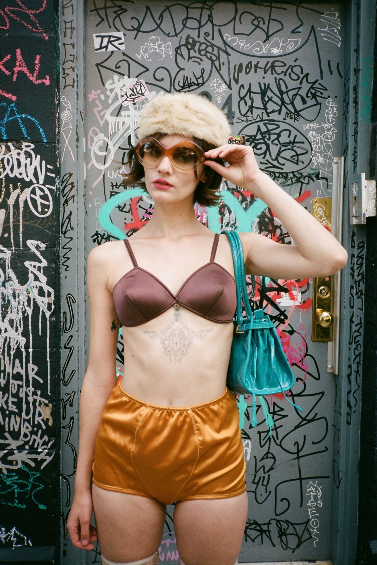 TRICKERY SHORTS - Yellow Satin |Jeffrey Campbell