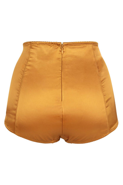 TRICKERY SHORTS - Yellow Satin |Jeffrey Campbell