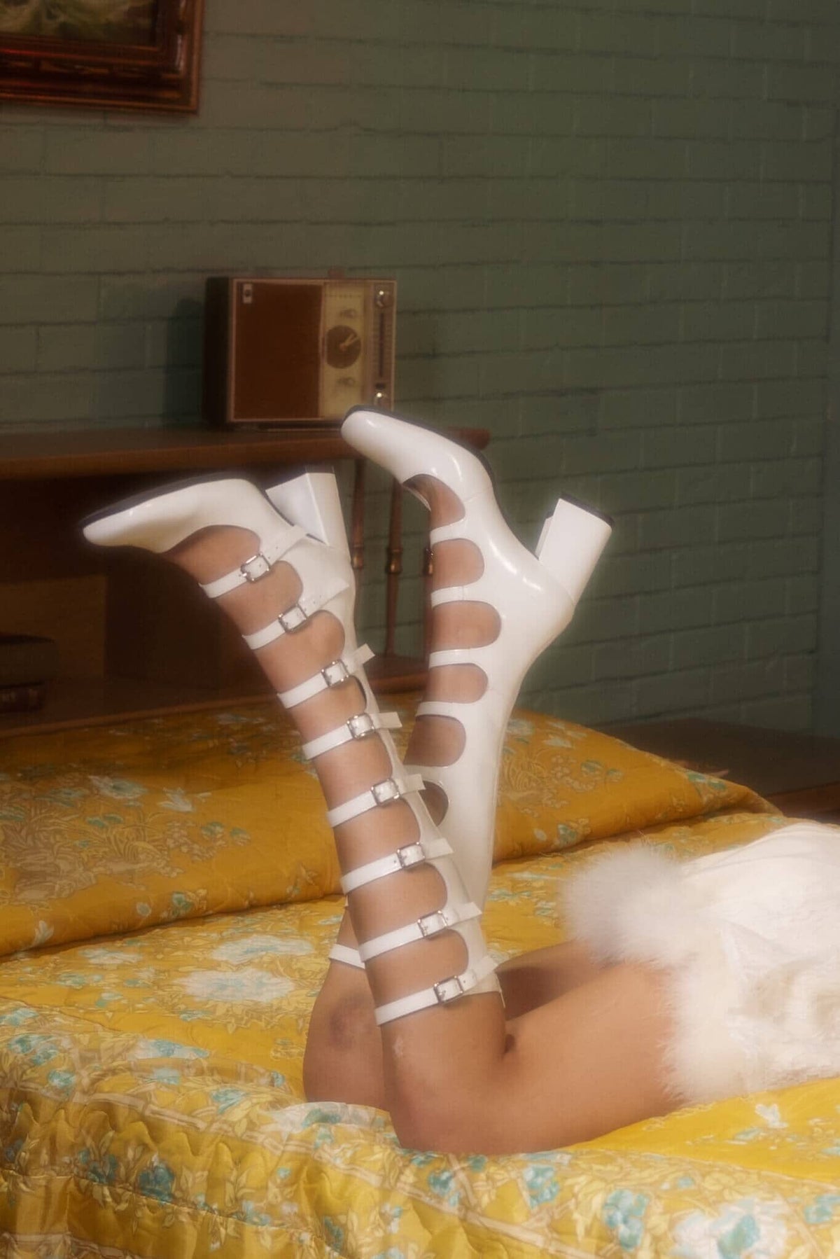 MONSIEUR Knee-High Pump - White Box |Jeffrey Campbell