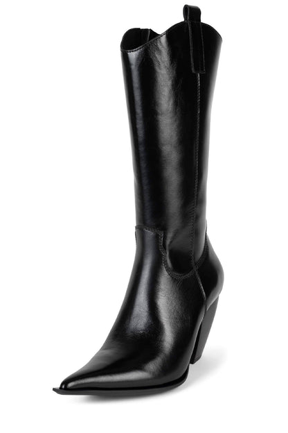 RECKON Knee-High Boot - Black |Jeffrey Campbell