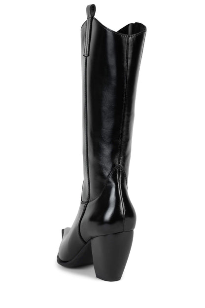 RECKON Knee-High Boot - Black |Jeffrey Campbell