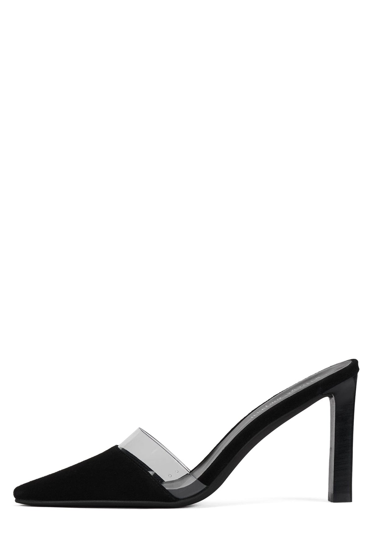 ALLOWANCE - Black Suede Clear |Jeffrey Campbell