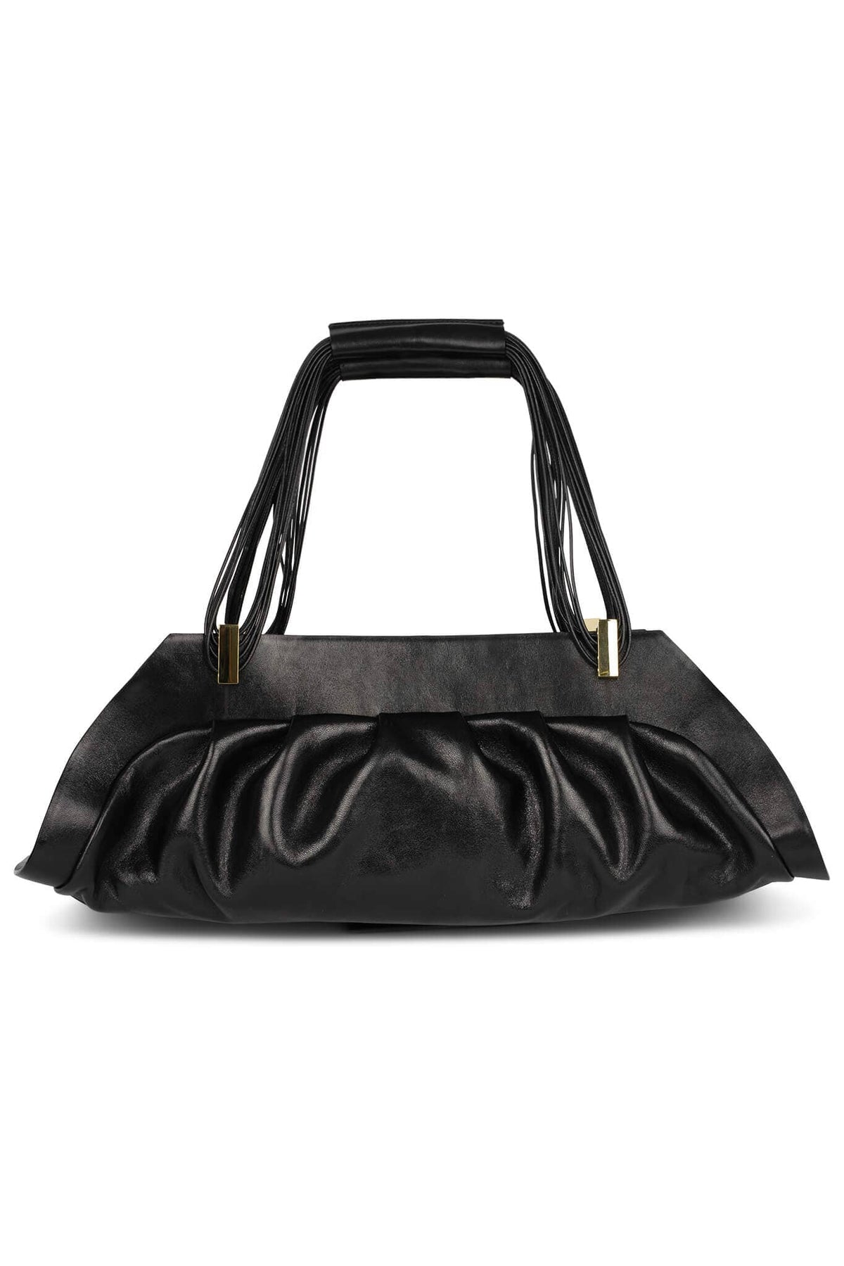 MOTHERSHIP Ruched Handbag - Black |Jeffrey Campbell