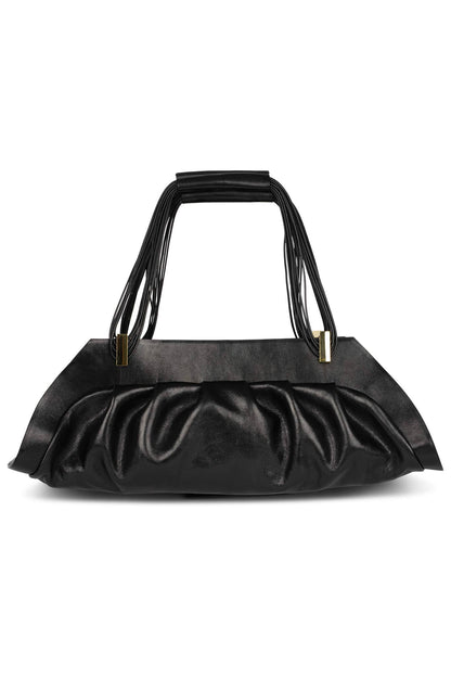 MOTHERSHIP Ruched Handbag - Black |Jeffrey Campbell