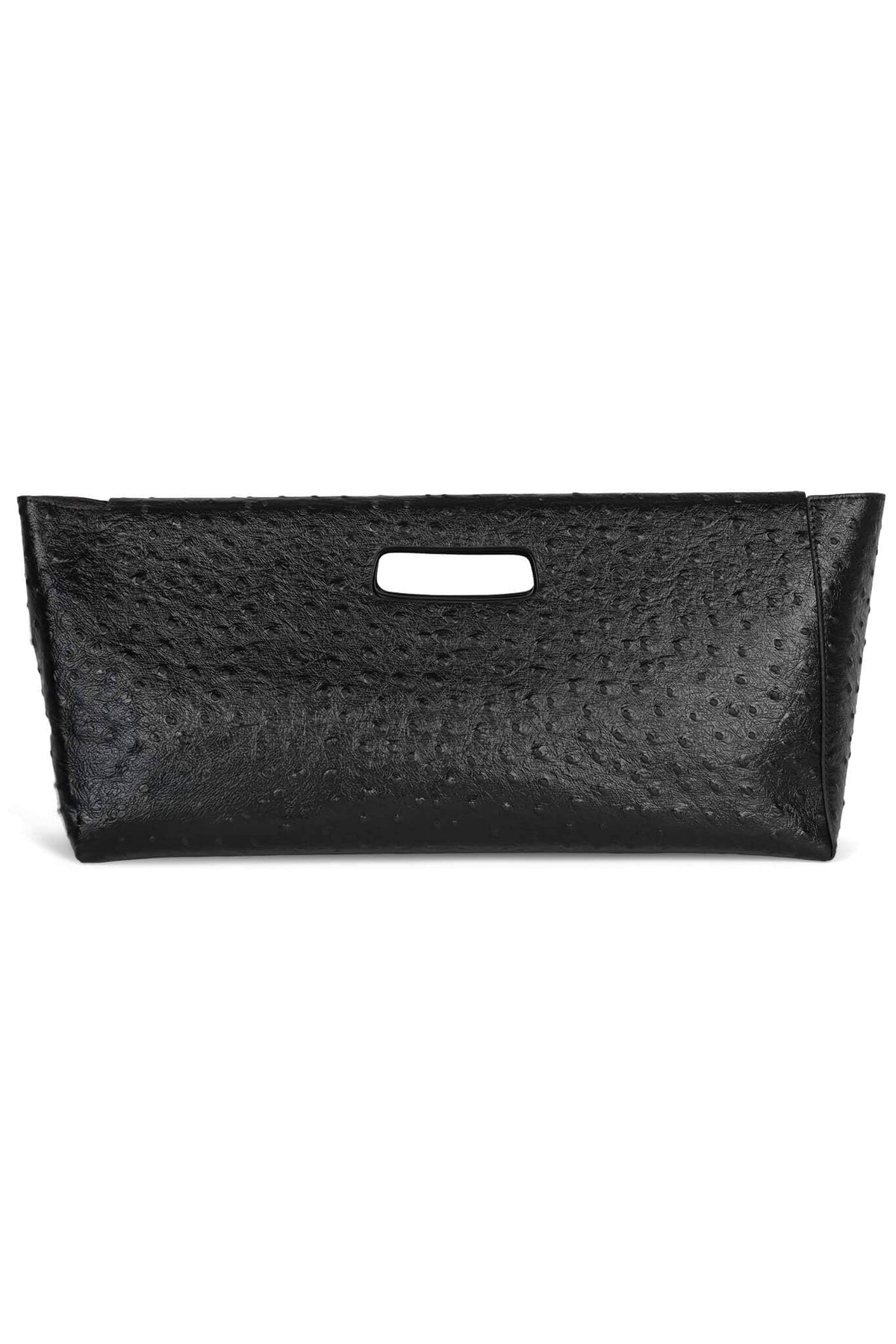 TOOLBOX Clutch - Black Ostrich |Jeffrey Campbell