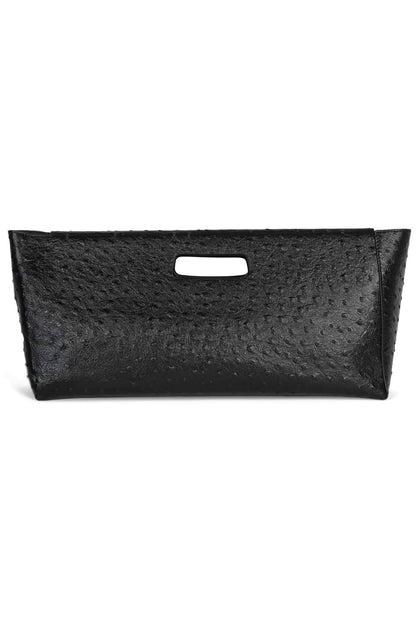 TOOLBOX Clutch - Black Ostrich |Jeffrey Campbell