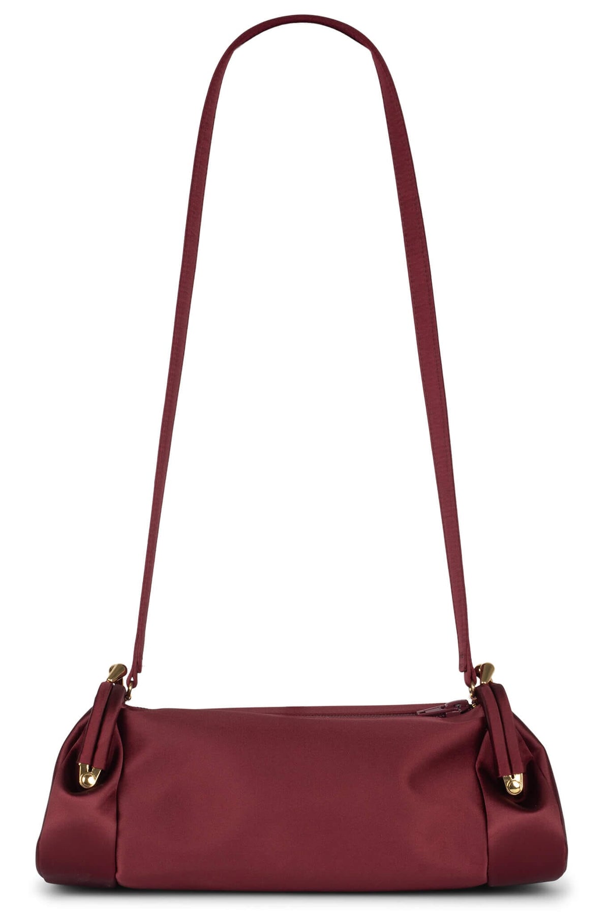 ON-SUNSET Shoulder Bag - White Satin Gold |Jeffrey Campbell