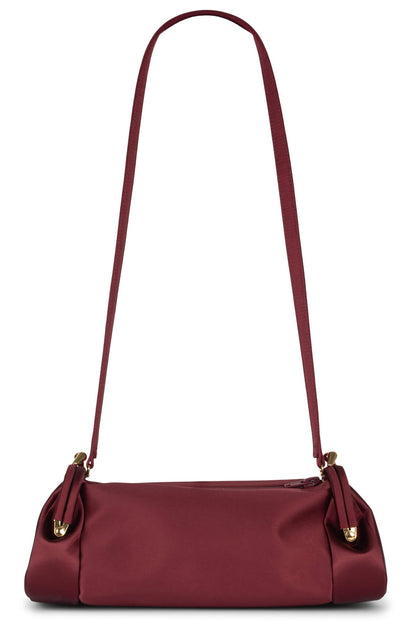 ON-SUNSET Shoulder Bag - White Satin Gold |Jeffrey Campbell