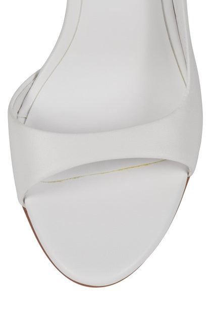 ALLURIA Heeled Sandal - White Silver |Jeffrey Campbell