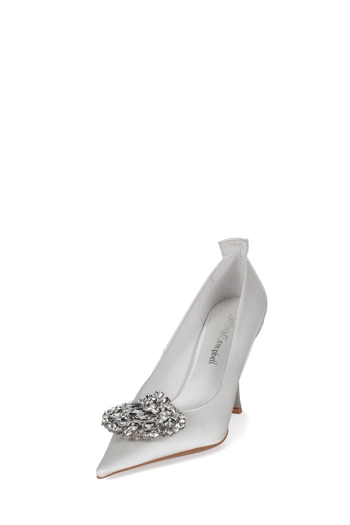 PARLIAMENT High-Heels - White Satin |Jeffrey Campbell