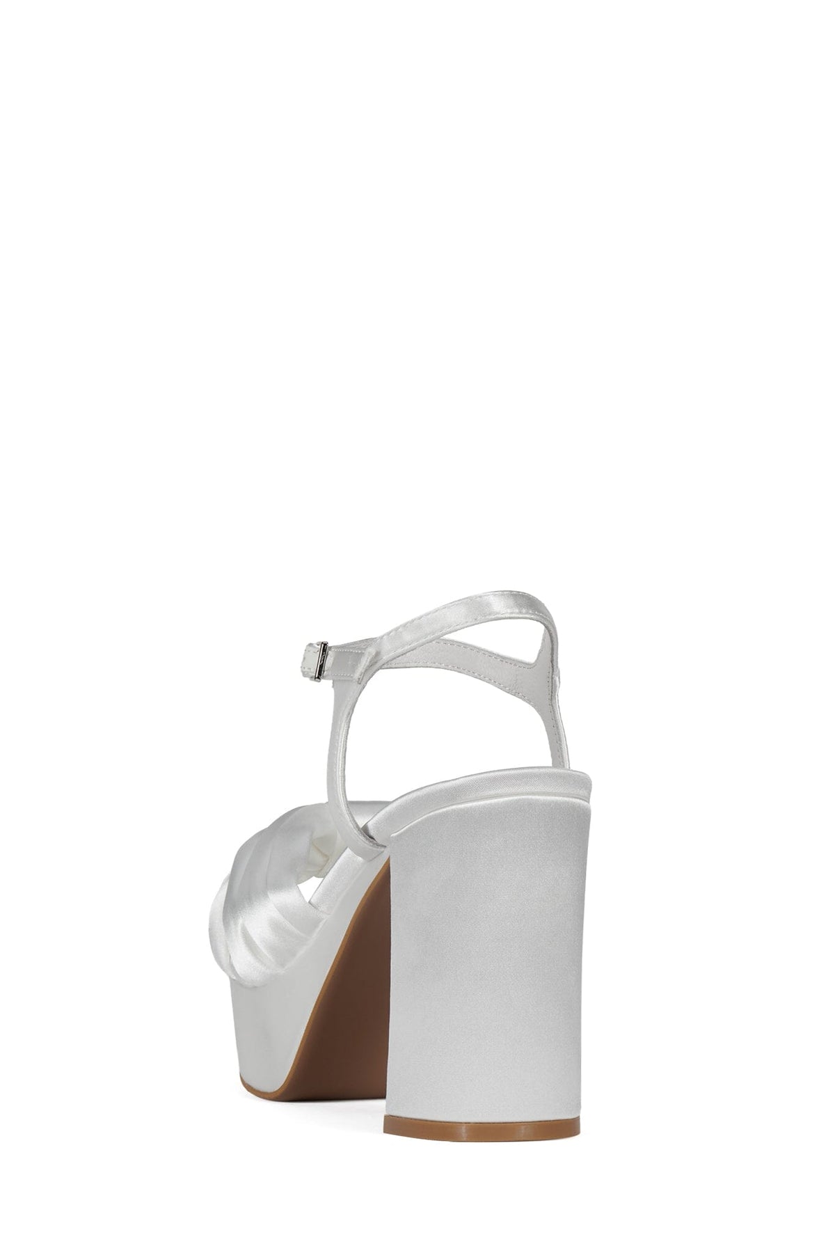 DALIDA Platform Sandal - White Satin |Jeffrey Campbell