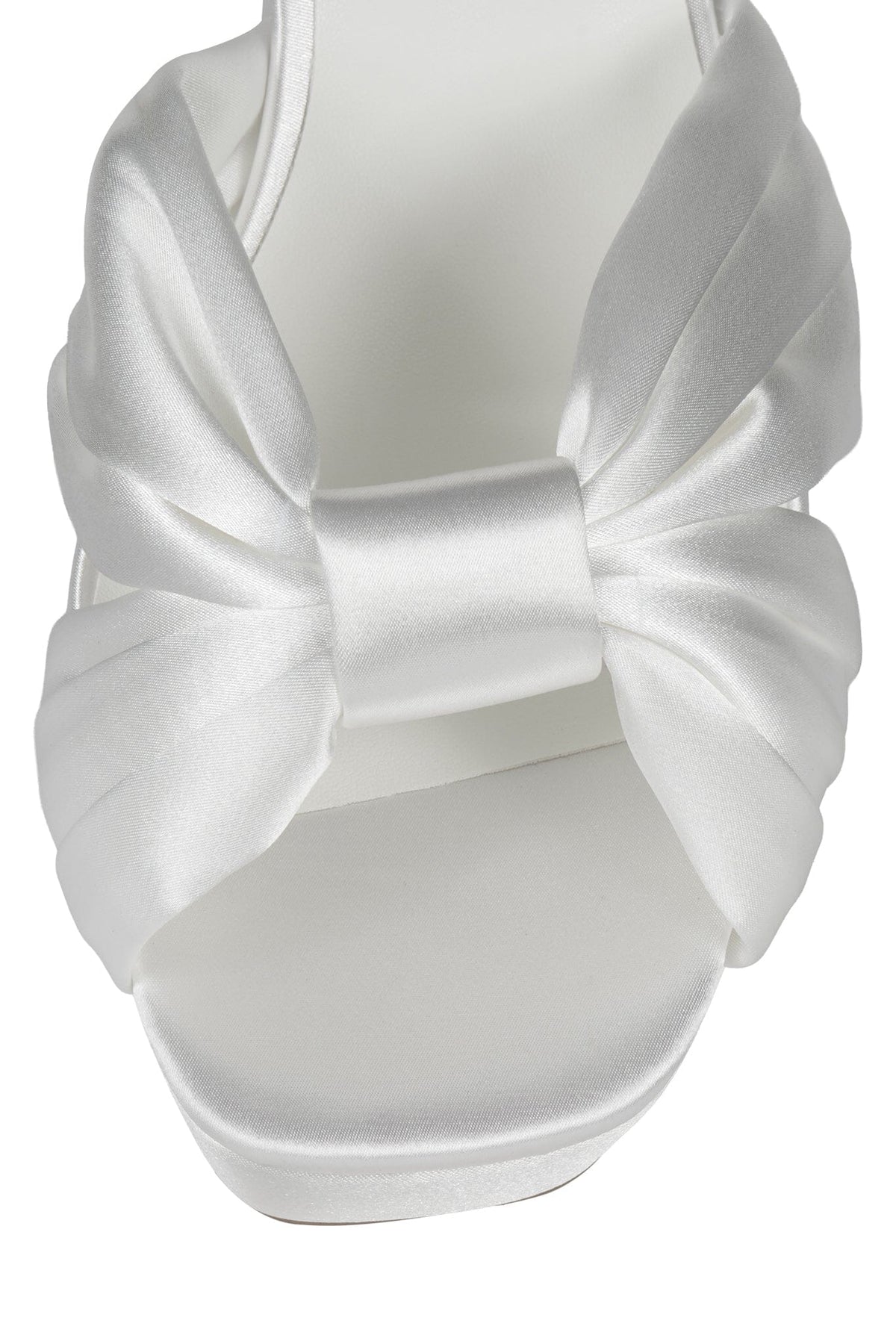 DALIDA Platform Sandal - White Satin |Jeffrey Campbell