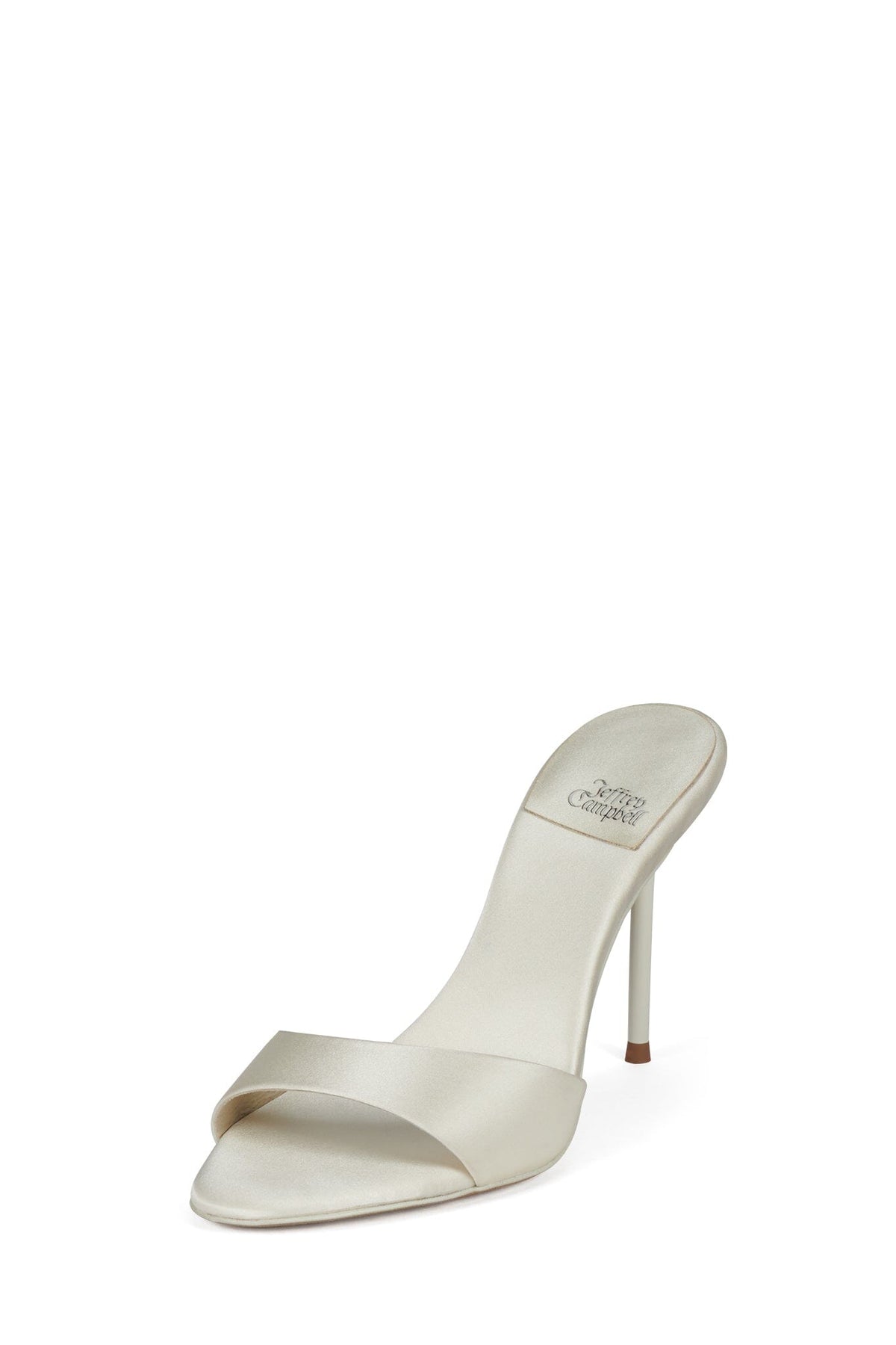 CE-SOIRE Heeled Sandal - Ivory Satin |Jeffrey Campbell