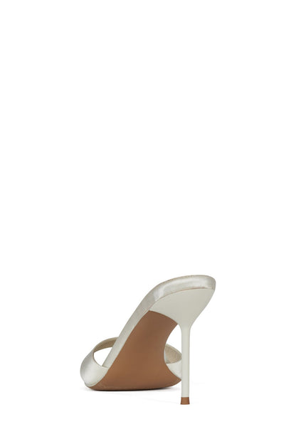 CE-SOIRE Heeled Sandal - Ivory Satin |Jeffrey Campbell