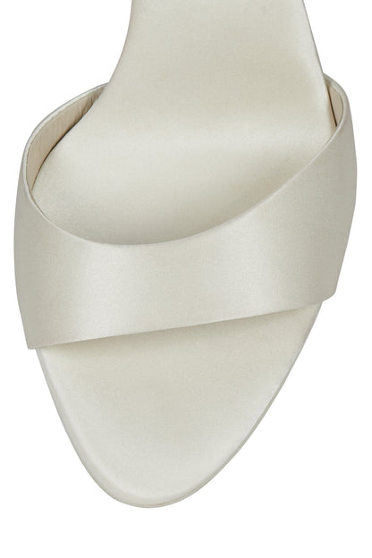 CE-SOIRE Heeled Sandal - Ivory Satin |Jeffrey Campbell