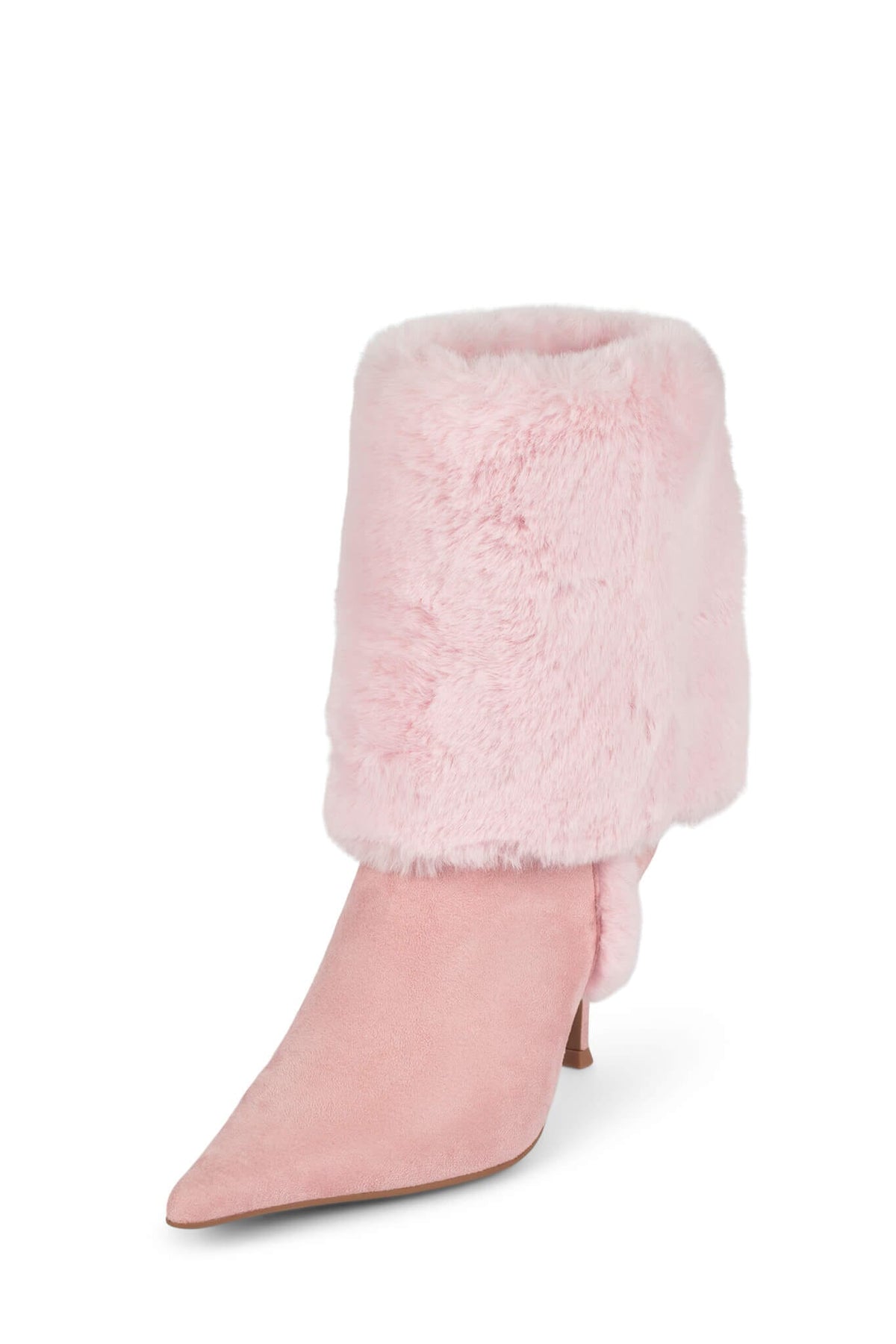 FENNEC-F Heeled Boot - Pink Suede Combo |Jeffrey Campbell