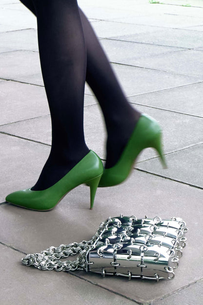 LES-FILLES Handbag - Silver |Jeffrey Campbell
