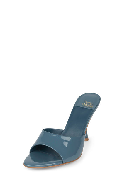 AGENT Heeled Sandal - Dusty Blue Patent |Jeffrey Campbell