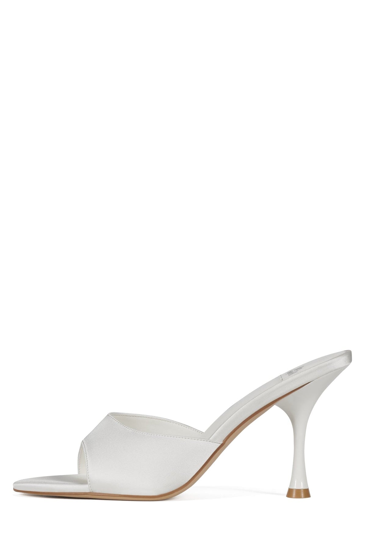 AGENT Heeled Sandal - White Satin |Jeffrey Campbell