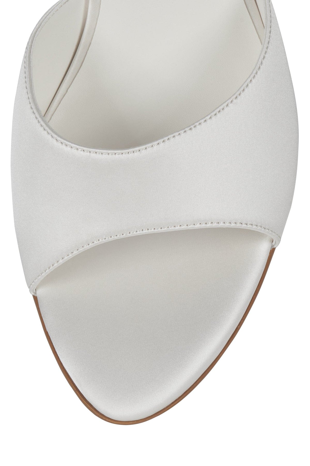 AGENT Heeled Sandal - White Satin |Jeffrey Campbell