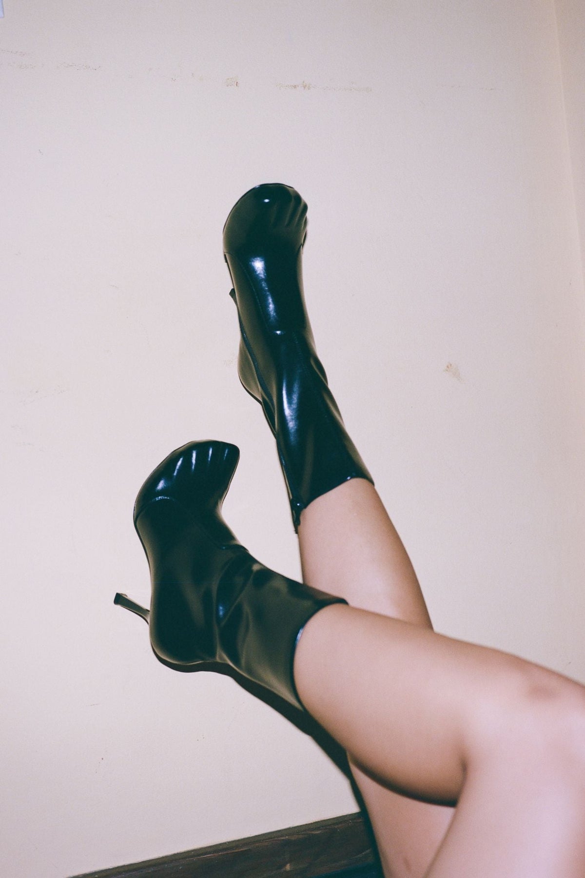 VISIONARY Mid-Calf Heeled Boot - Black |Jeffrey Campbell