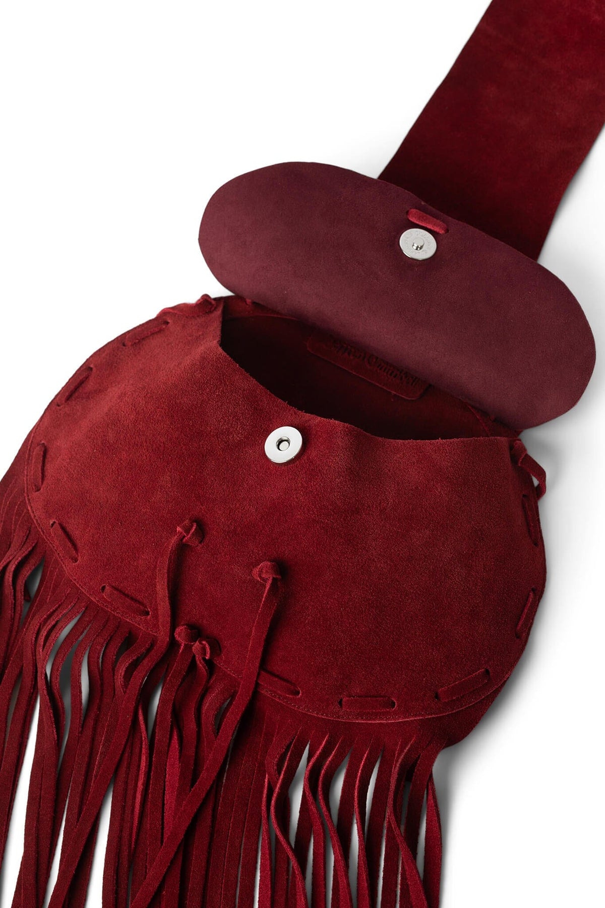 BURRO Fringe Bag - Red Suede |Jeffrey Campbell